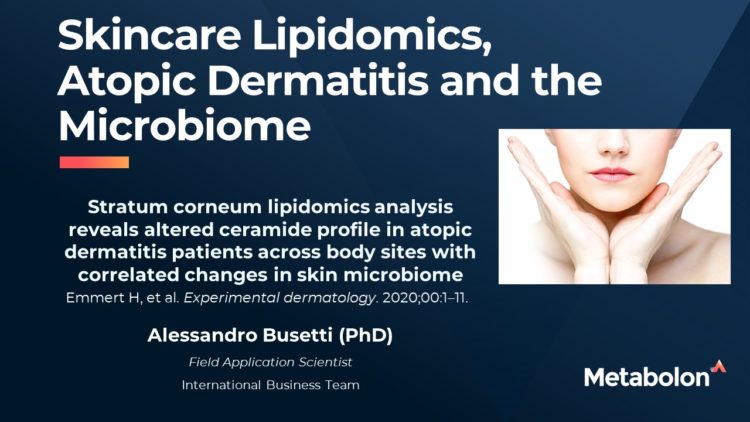 Skincare Lipidomics, Atopic Dermatitis and the Microbiome