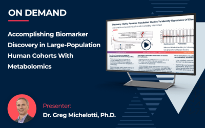 Accomplishing Biomarker Discovery in Large Population Human Cohorts With Metabolomics.