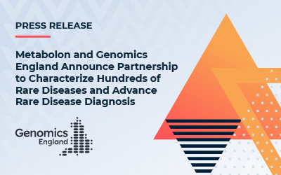 Metabolon and Genomics England Announce Partnership to Characterize Hundreds of Rare Diseases and Advance Rare Disease Diagnosis