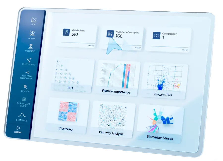 Bioinformatics Platform product screen